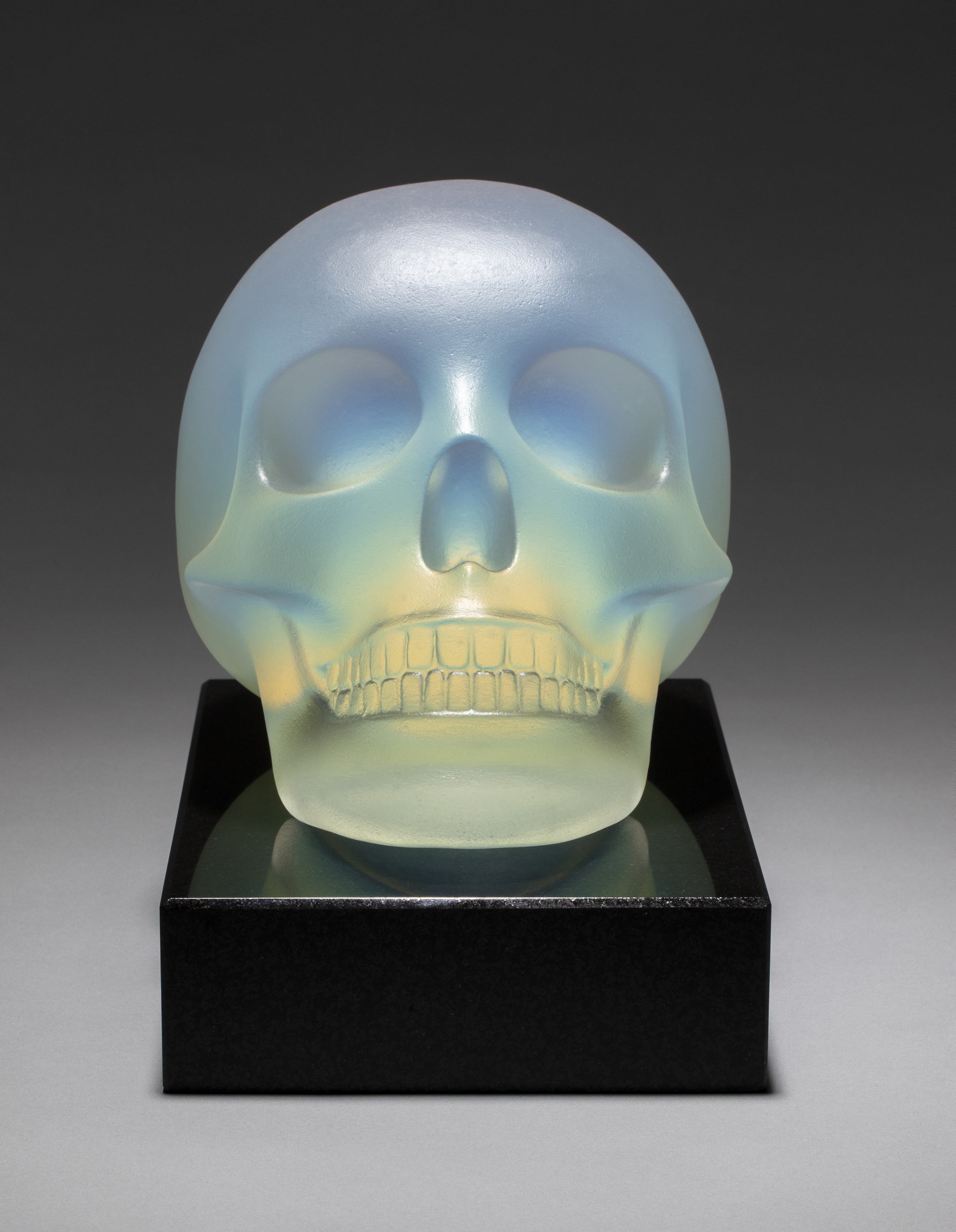 Skull - hot cast glass